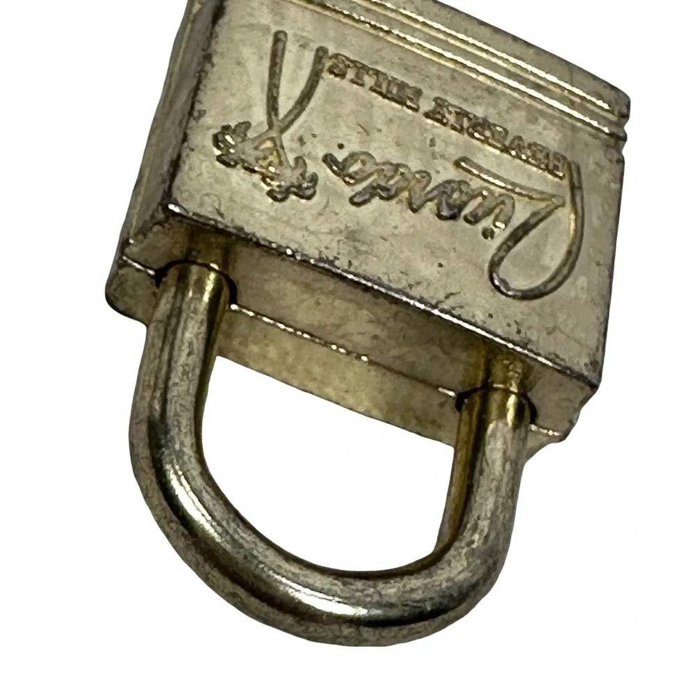 Ricardo Beverly Hills Vintage Gold Tone Luggage Lock with 4 Keys Palm Tree Logo